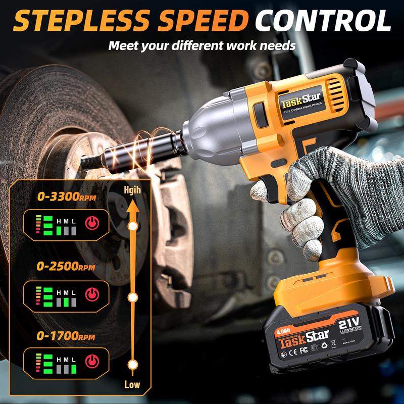 Electric High Torque Impact Wrench Kit
