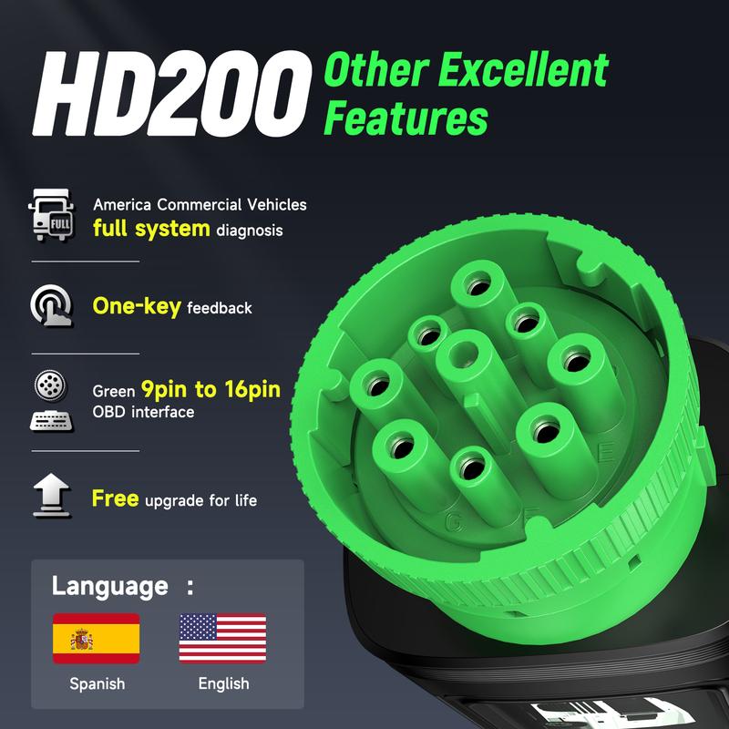 HD200 Bluetooth Heavy Duty Truck Scanner