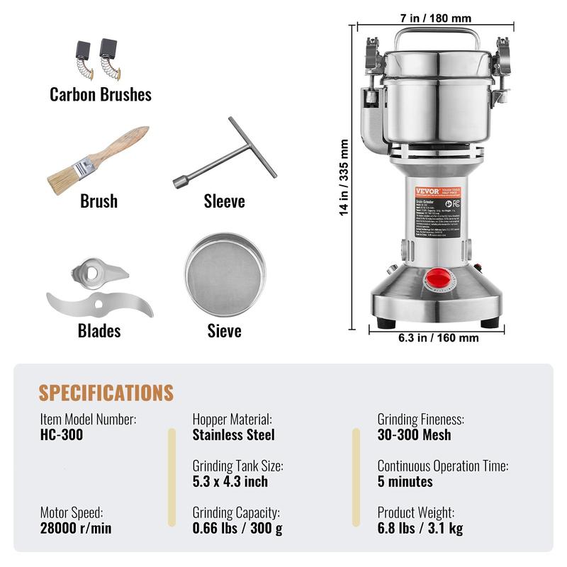 High Speed Electric Grain Mill Grinder