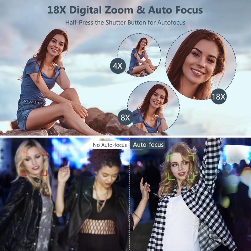 4K Digital Camera With 64MP