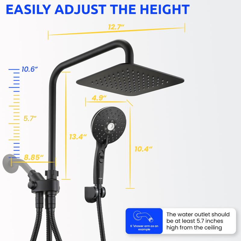 Dual Shower Standing Showers
