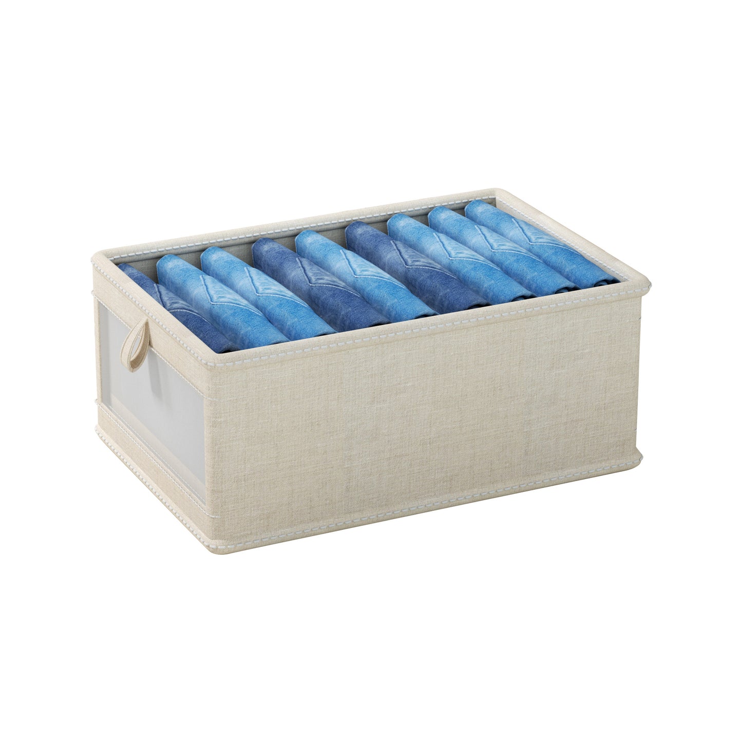 Visible Foldable Clothes Storage Box Home Wardrobe Clothing Storage Box