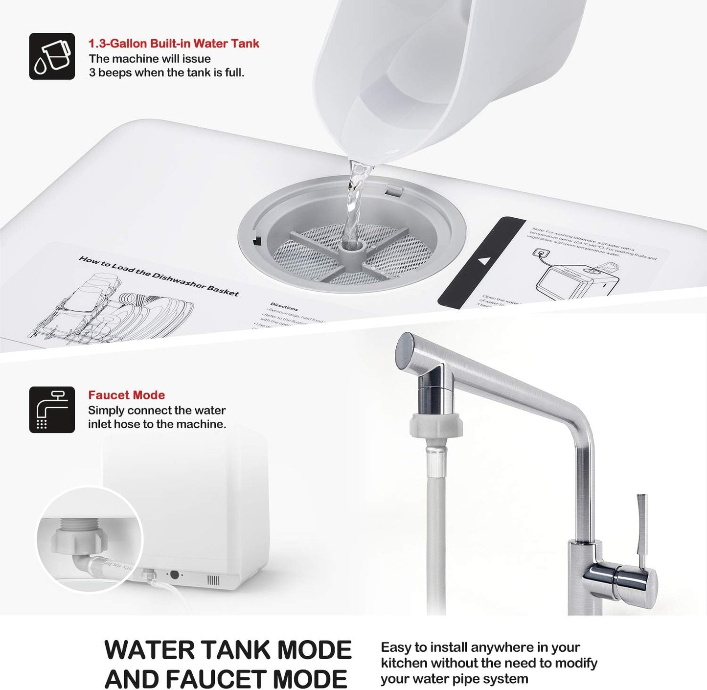 Portable Countertop Dishwashers