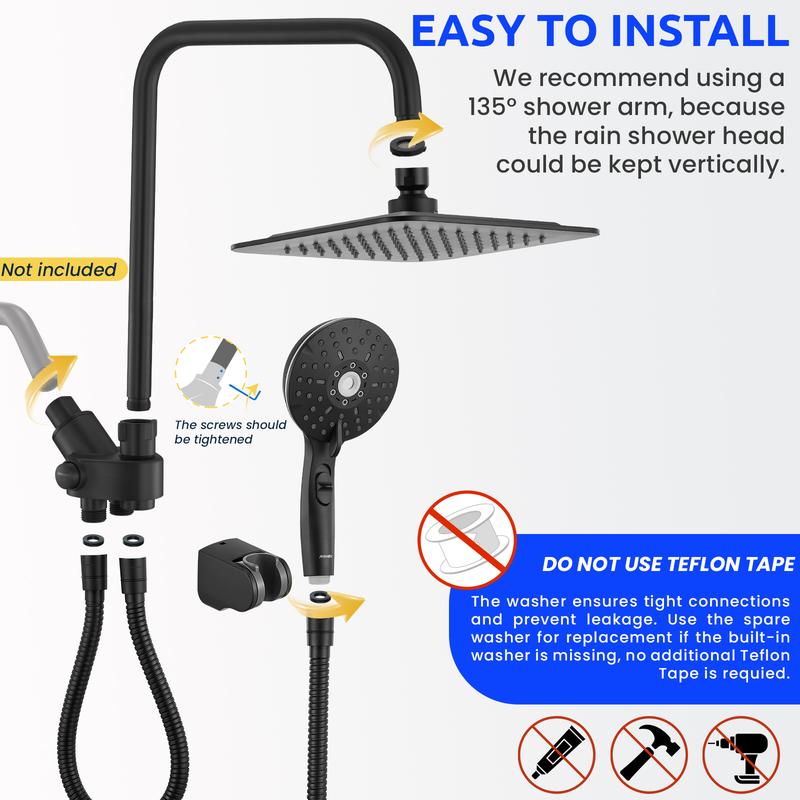 Dual Shower Standing Showers