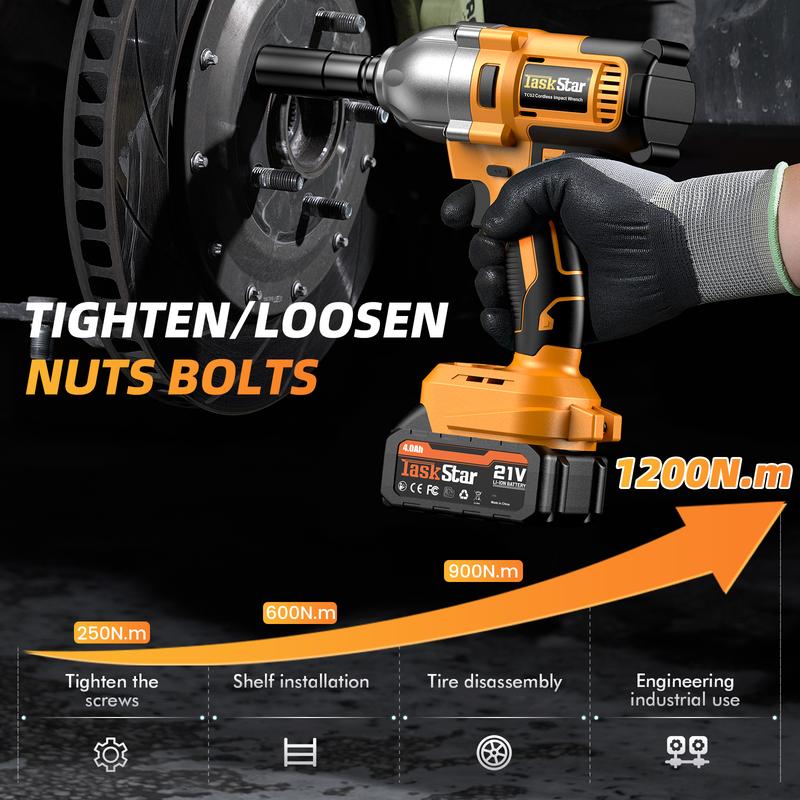 Electric High Torque Impact Wrench Kit