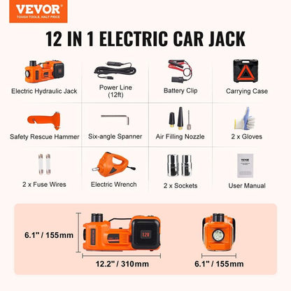 12 In 1 Electric Car Jack Set