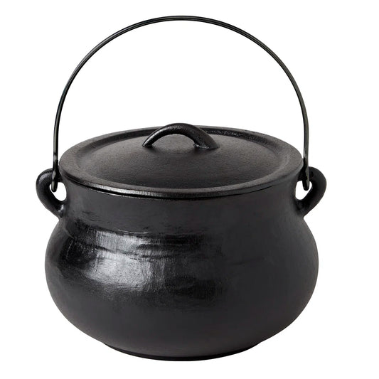 Cast Iron Covered Cauldron