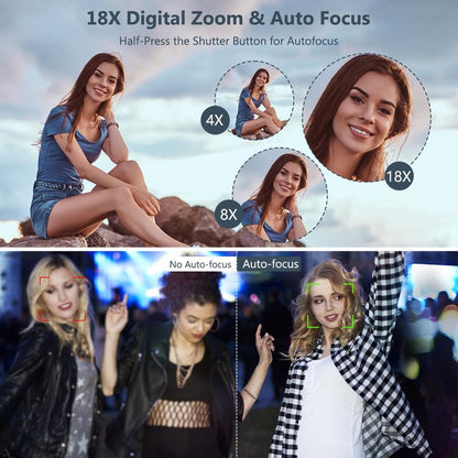 4K Digital Camera With 64MP