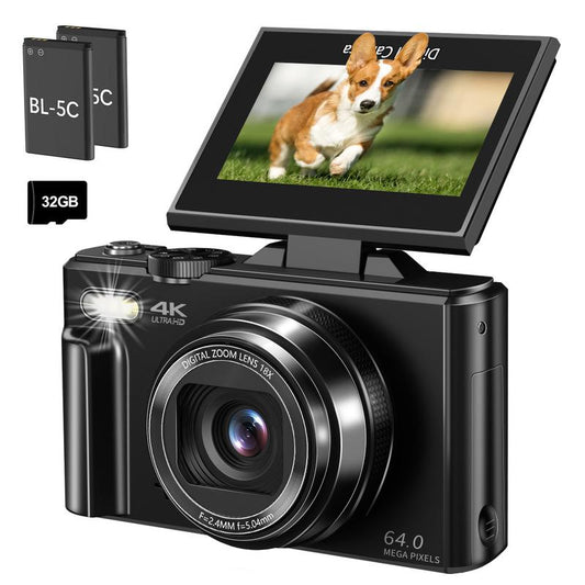 4K Digital Camera With 64MP