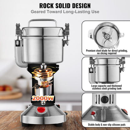 High Speed Electric Grain Mill Grinder
