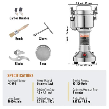 High Speed Electric Grain Mill Grinder